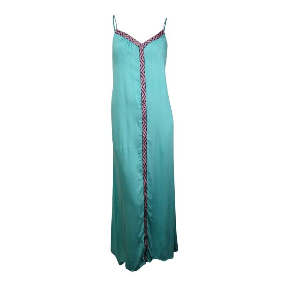 Raviya Women's Embroidered Maxi Dress Swim Cover-Up - Seagreen